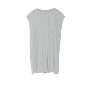 NEW, Eileen Fisher Organic Cotton Boxy T-Shirt Dress in Gray Size M #MD1149